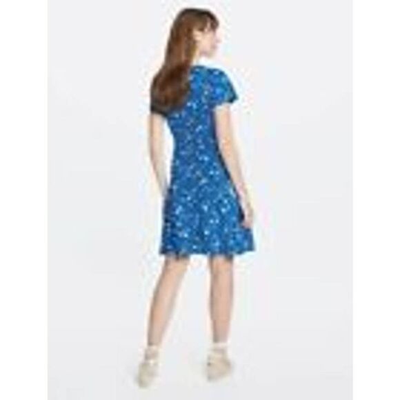 DRAPER JAMES FIT & FLARE GRACELAND BLUE FLORAL LOVE CIRCLE COLLECTION DRESS - Picture 2 of 8